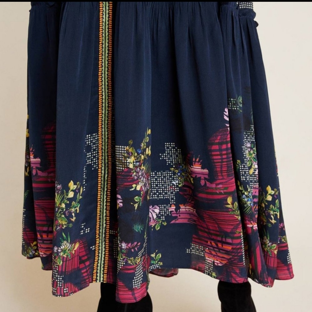 Anthro Bhanuni by Jyoti Tiered Maxi Dress.Size 10 - Picture 9 of 15